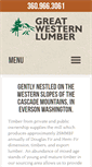Mobile Screenshot of greatwesternlumber.net